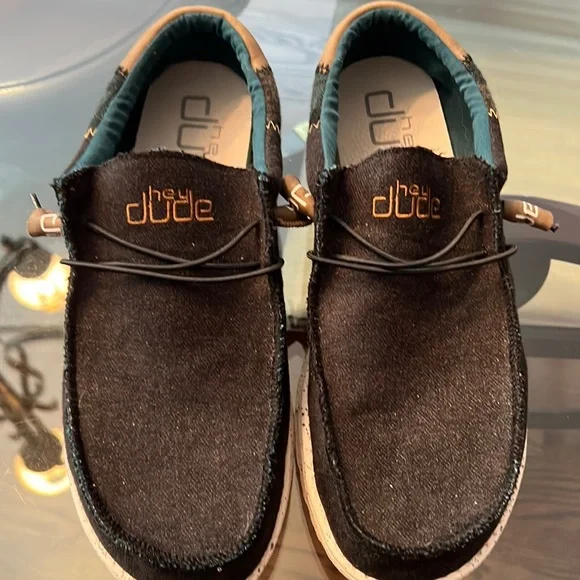 Hey Dude Men’s Dark Green and Black Plaid Slip-On Loafers size 12 810l9cuM1wL._AC_UY900_.jpg main image 3